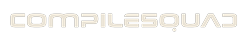 CompileSquad brand asset — banner 245x36 on brand dark